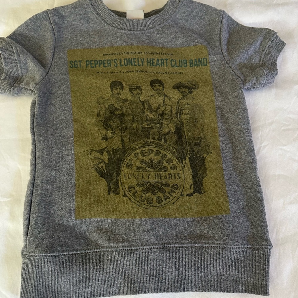 Junk Food Clothing Gray Sgt. Pepper's Kids shirt